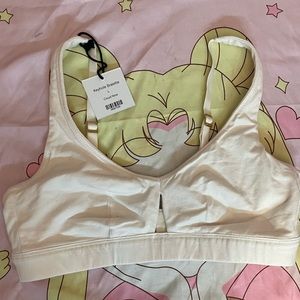 Subset Knickey Keyhold Lounge Bra in Cloud Nine Lrge NWT
